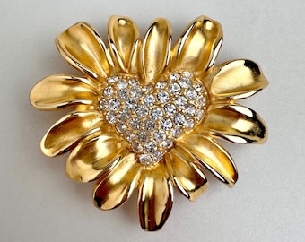 Vintage Givenchy Matte Gold Tone Stemmed Tulip Brooch - Etsy
