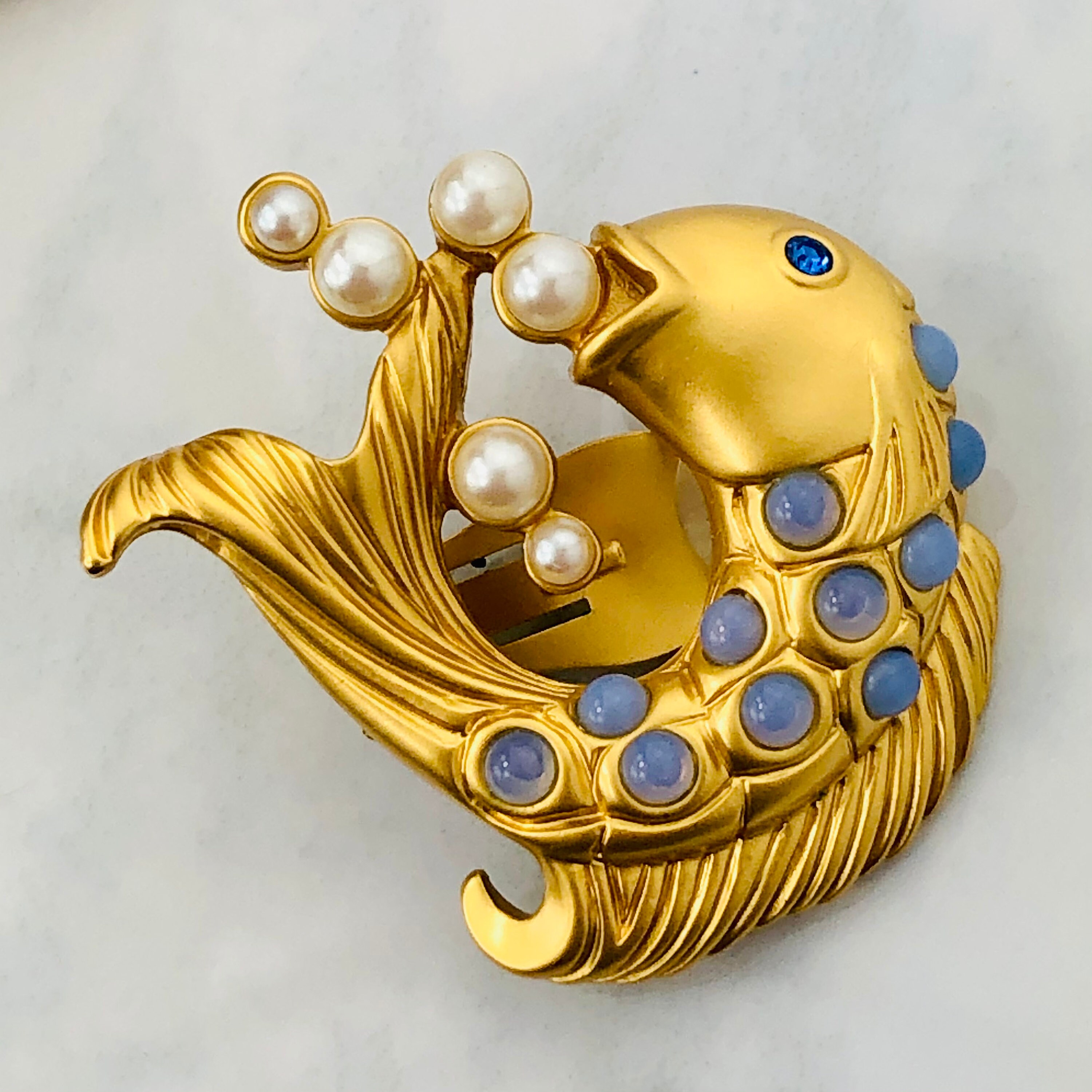 Elizabeth Taylor for Avon Vintage 90s Sea Shimmer Koi Fish - Etsy