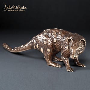 QUOLL bronze sculpture 12.2&quot;/ 31cm long