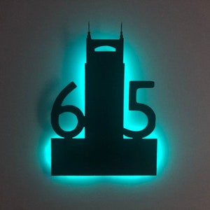 Nashville, TN, 615 Wall Hanging Light - Nashville Gifts,  Nashville Wall Art, Home Decor, Nashville Sign