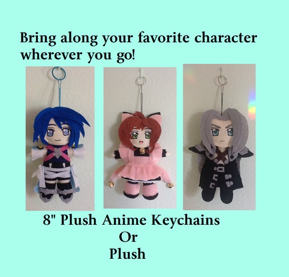 OPEN Custom Anime Plush Keychain Commission Chibi Toy doll Etsy