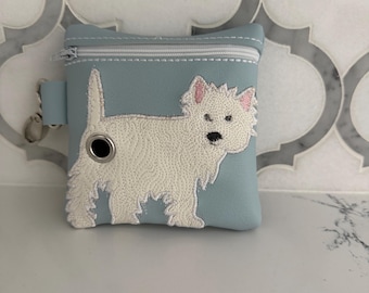 West Highland White Terrier gift / poo bag holder / waste bag dispenser