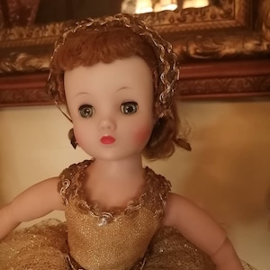 Vintage Madame Alexander 15&quot;Elise doll in golden ballet ensembles