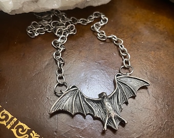 Bat Necklace - ALL STAINLESS STEEL