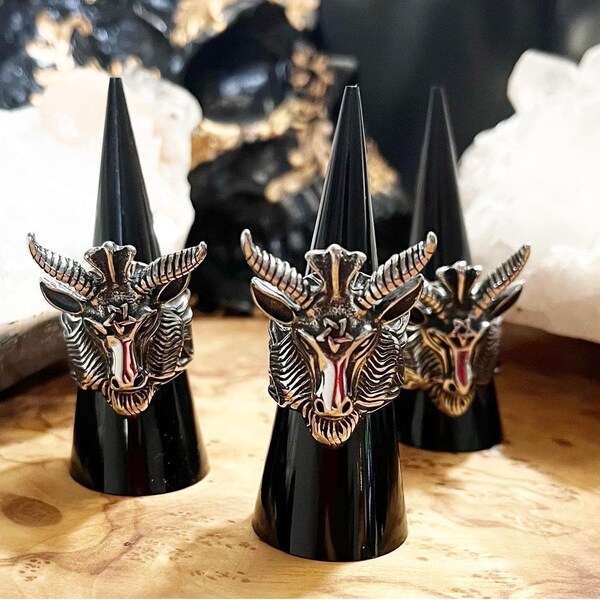 Baphomet Stainless Steel Ring