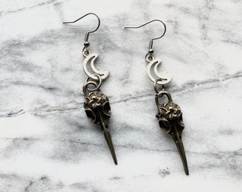 Hummingbird Moon Earrings