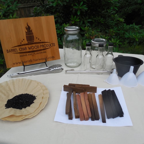 Basic Barrel Char Wood Products Kit for Aging Liquor or Etsy