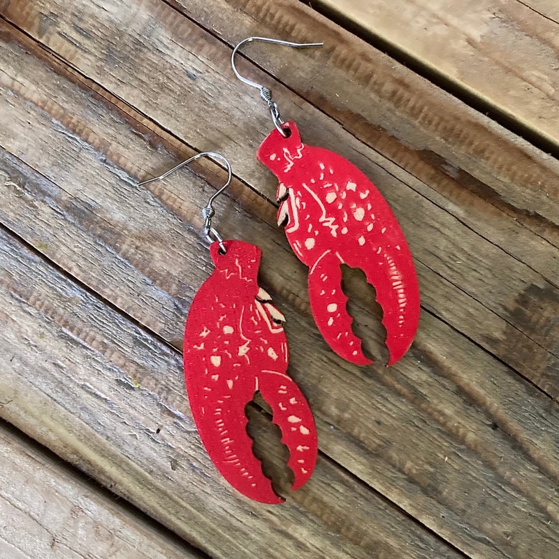 Lobster Drop Earrings
