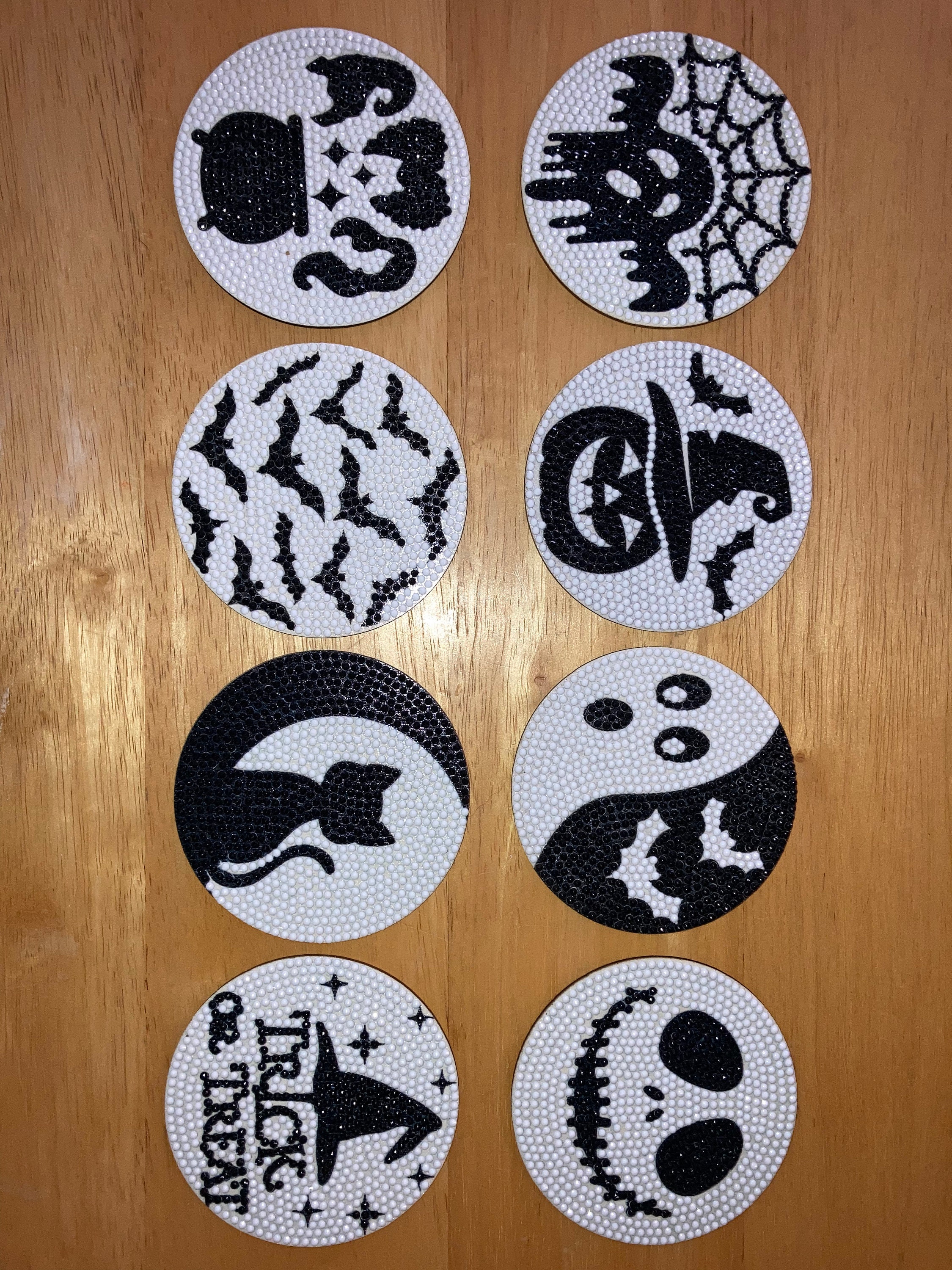 Jack Skellington Diamond Art Coasters 