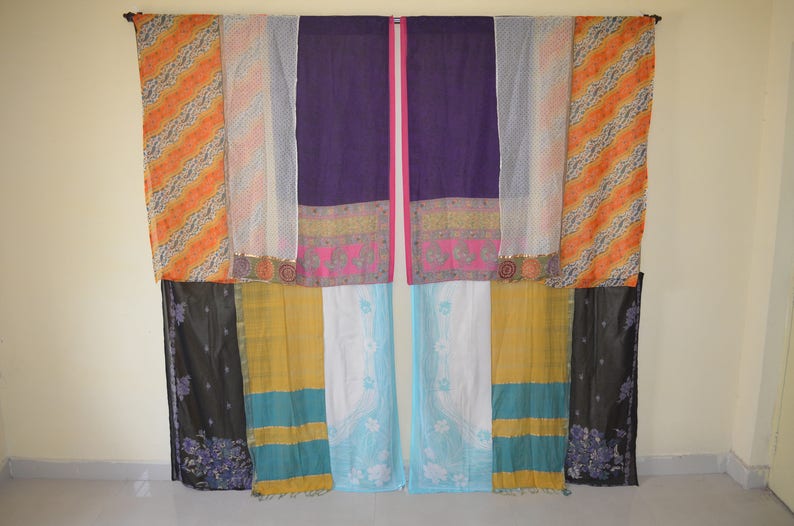 Indian Curtain Room Divider Window Curtain Scarf Hippy Gypsy Etsy