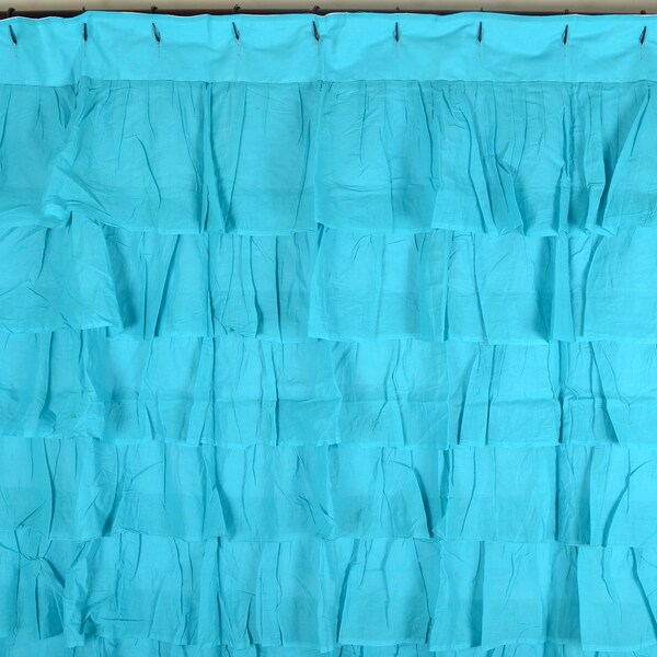 Pink Ruffle Curtain Etsy