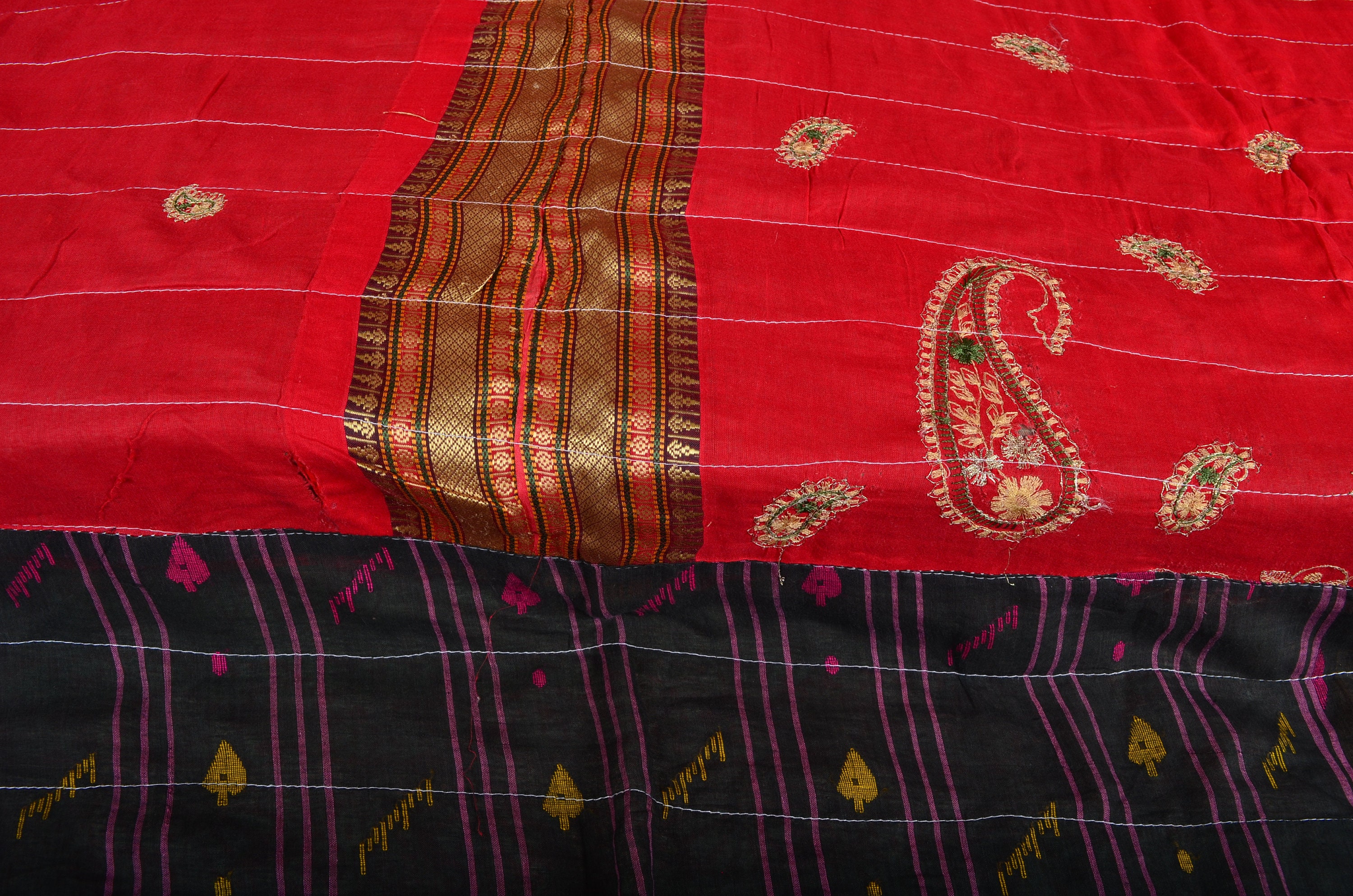 Indian Quilt Reversible Bedspread Indian Blanket Cotton Quilt Etsy