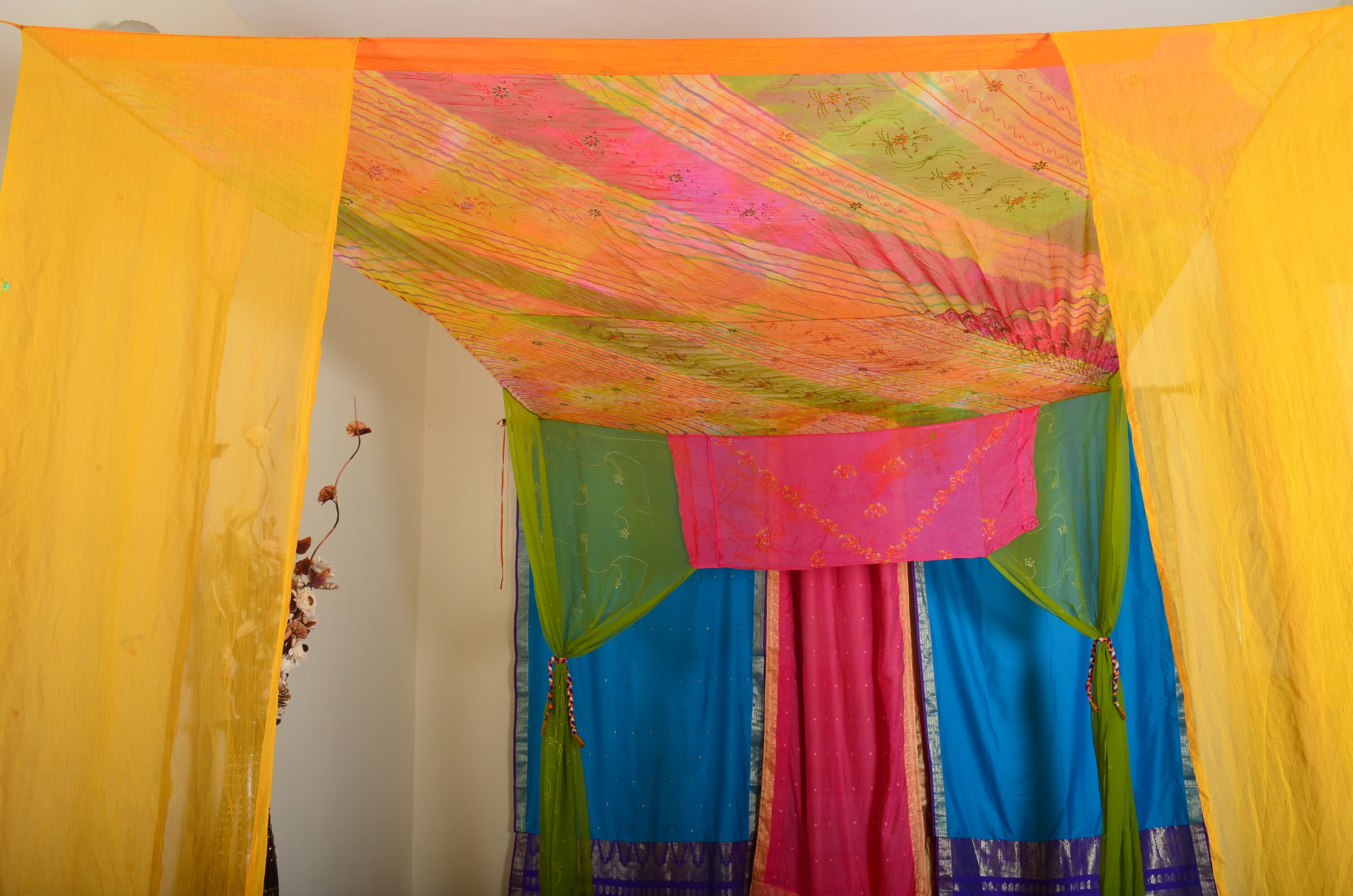 Bed canopy Indian Canopy Bohemian gypsy hippie canopy hippy Etsy
