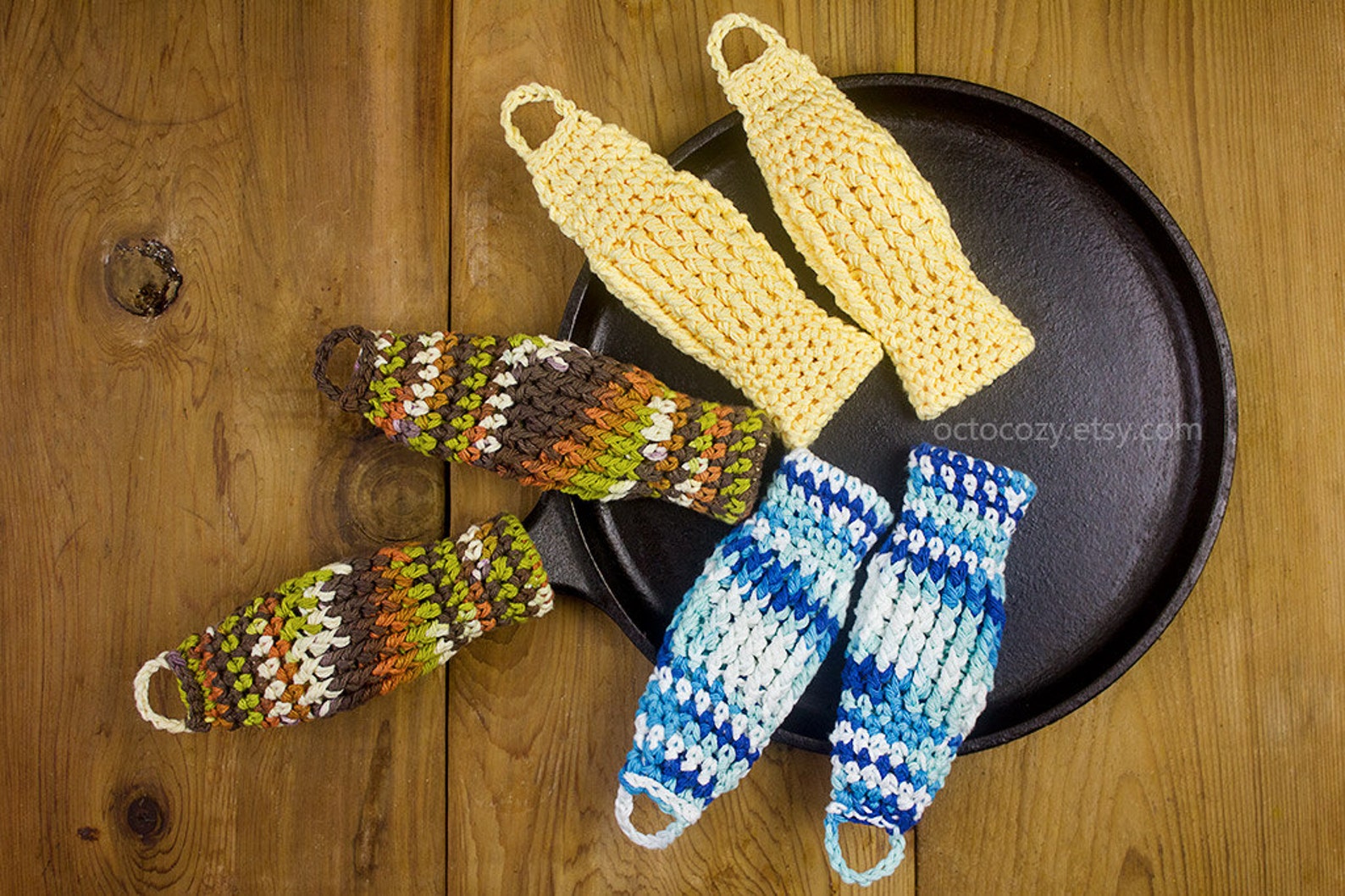 Cozygrip Cast Iron Pan Handle Cover Crochet Pattern - Etsy
