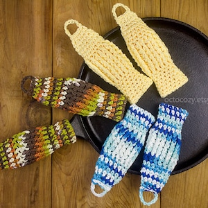 CozyGrip Gusseisen Pfannengriffbezug Häkelmuster
