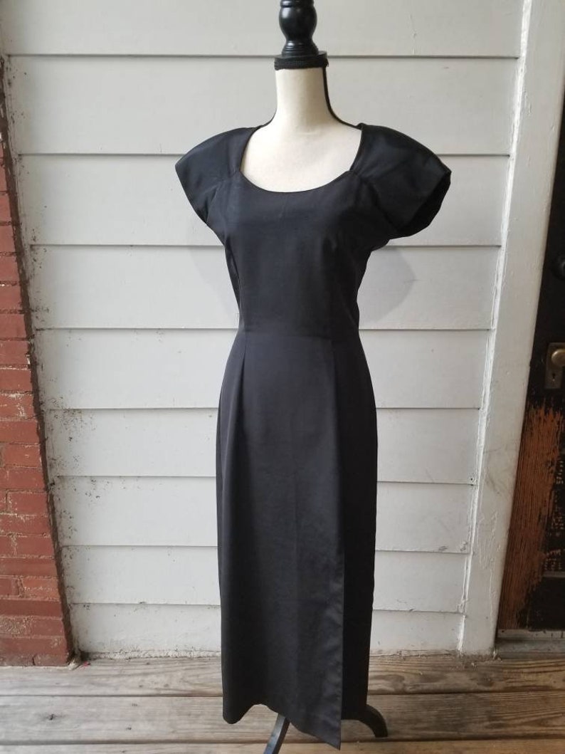 1950s Black Cocktail Dress Marilyn Monroe 50s Glamour | Etsy