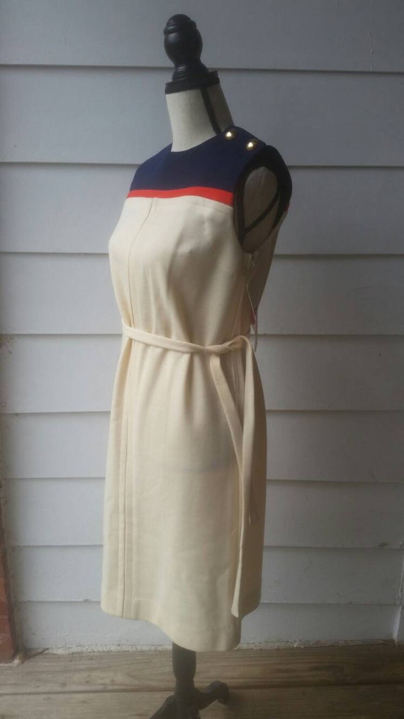 1960s Colorblock Shift Dress || Deadstock || New … - image 4