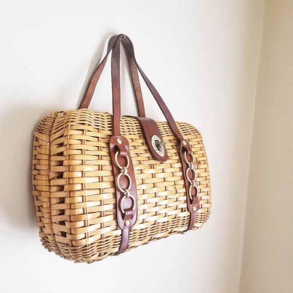 Vintage Wicker Basket Purse