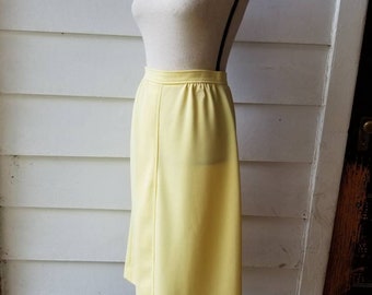 1980s Givenchy Sport Yellow Skirt || Country Club || Small