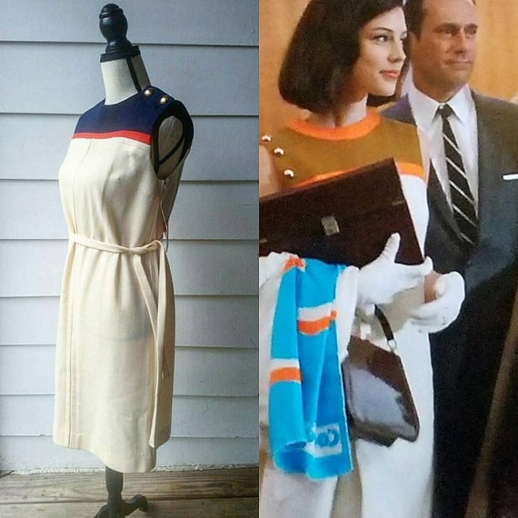 1960s Colorblock Shift Dress || Deadstock || New … - image 1