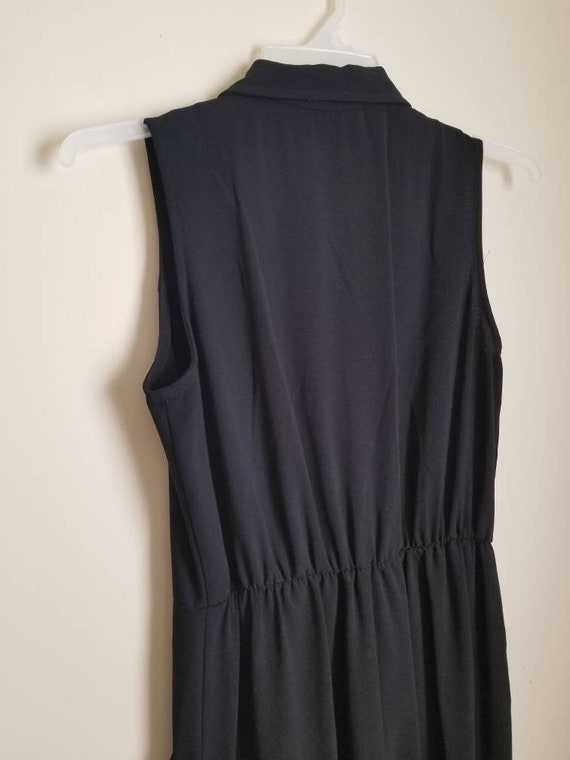 1990s Simple Black Jumpsuit - image 7