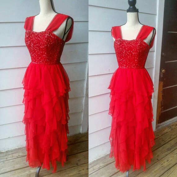 sequin top flowy bottom dress