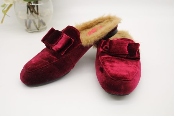 靴 theredthread S hairy fur mule REDMULE1_305cad7c-301c-4b52-
