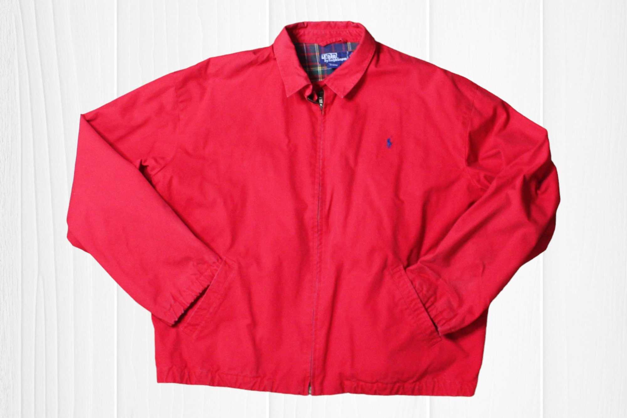 1990's POLO RALPH LAUREN Mens Red Jacket Xlarge, Spring