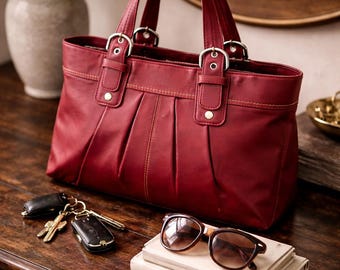 Borsa a tracolla / borsa a tracolla Coach Soho rossa Y2K / pelle di lusso