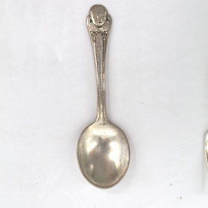 Cuchara para bebé vintage Gerber / Cubiertos infantiles plateados / Cuchara para niños pequeños