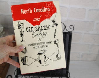 1970's OLD SALEM COOKERY North Carolina cookbook, baking canning household hints and tips,vintage kitchen recipes