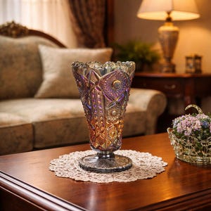 70's Purple Vase - Etsy