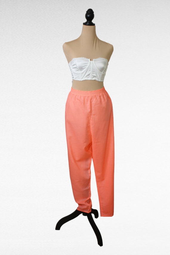 1960's CORAL 2 PIECE PAJAMA by Lady McKenzie, cot… - image 3