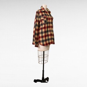 Vintage Red Plaid Girlish Shirt