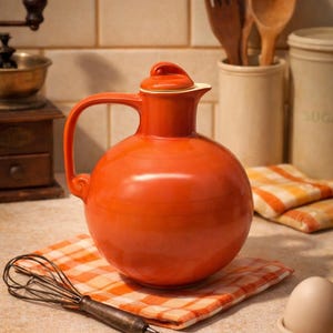 Vintage Sevilla Ball Jug | Cameron Clay Pottery, Tangerine Carafe