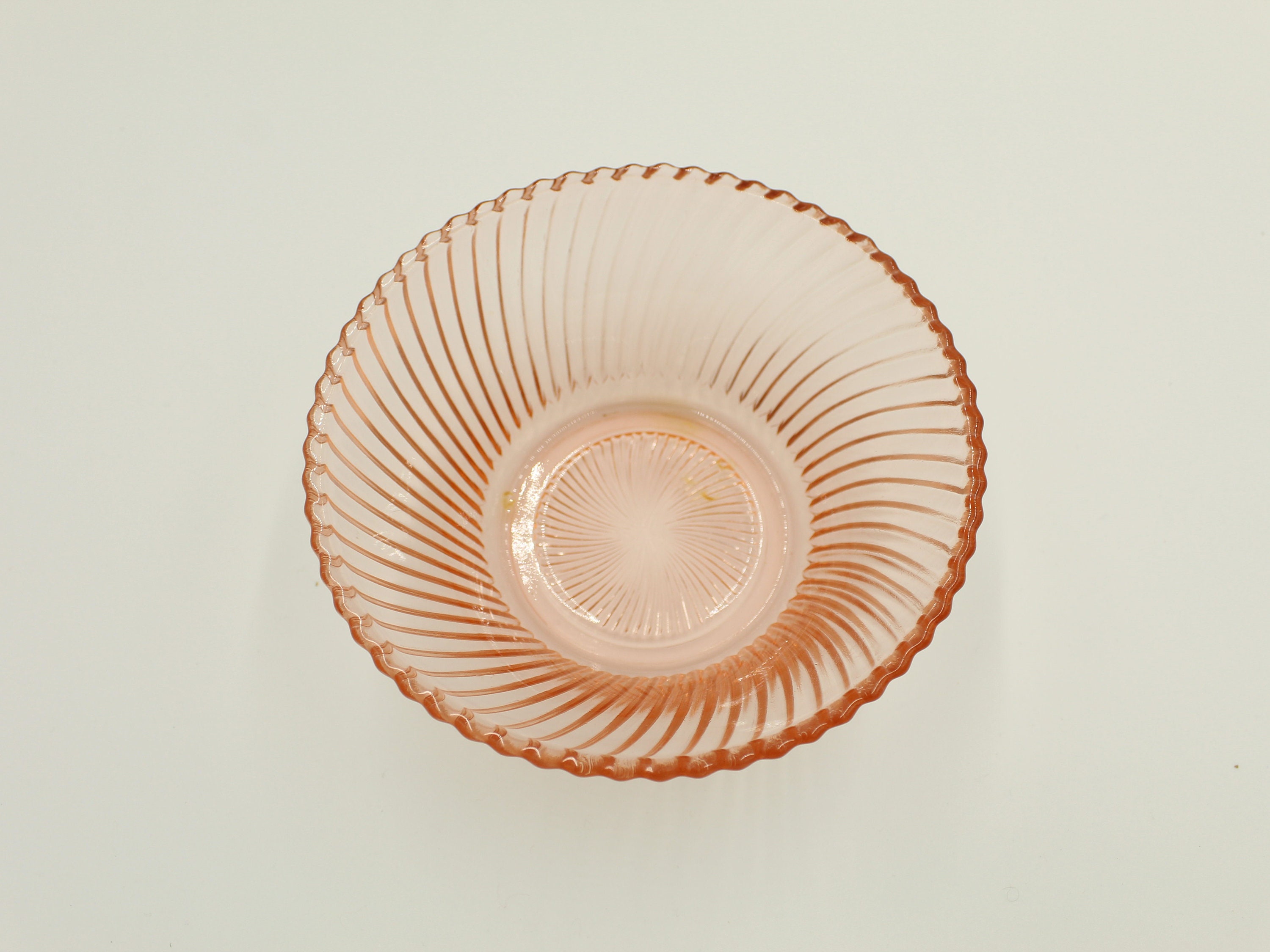 PINK DEPRESSION GLASS Ice Cream Dish Pink Dessert Bowl Glass Etsy