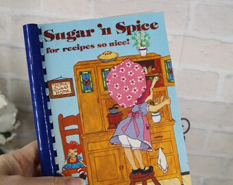 1970's SUGAR 'n SPICE OWOSSO Michigan bowling association cook book, recipes from Michigan baking, canning household tips,