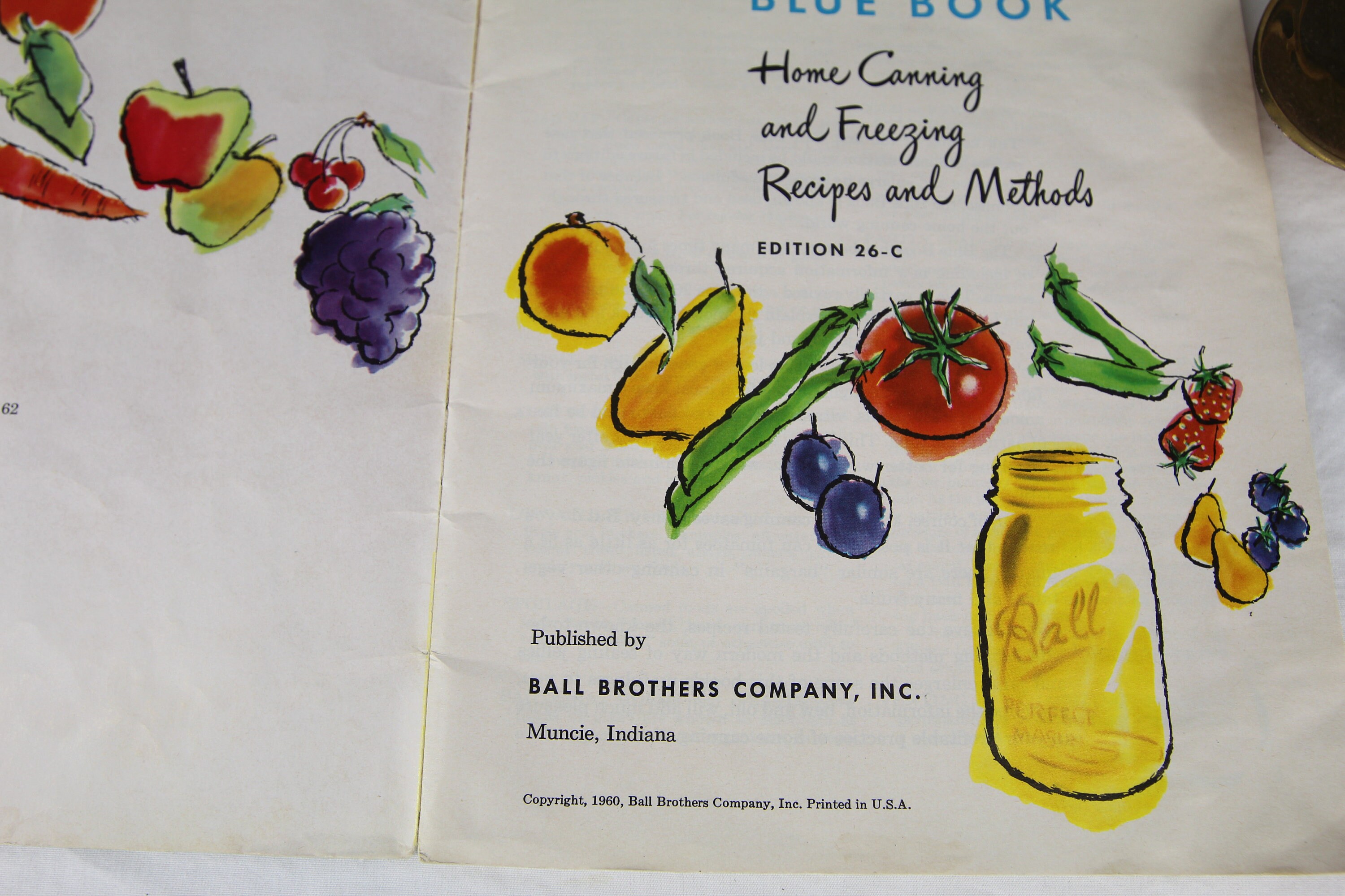 1960's BALL CANNING BOOK Vintage Ball Preserve Freezing - Etsy