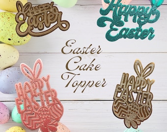 Easter cake topper|cake topper|cake decoration|Party Topper| Card stock Topper| Happy Easter| Pascua| Felices Pascua| Decoracion para pastel
