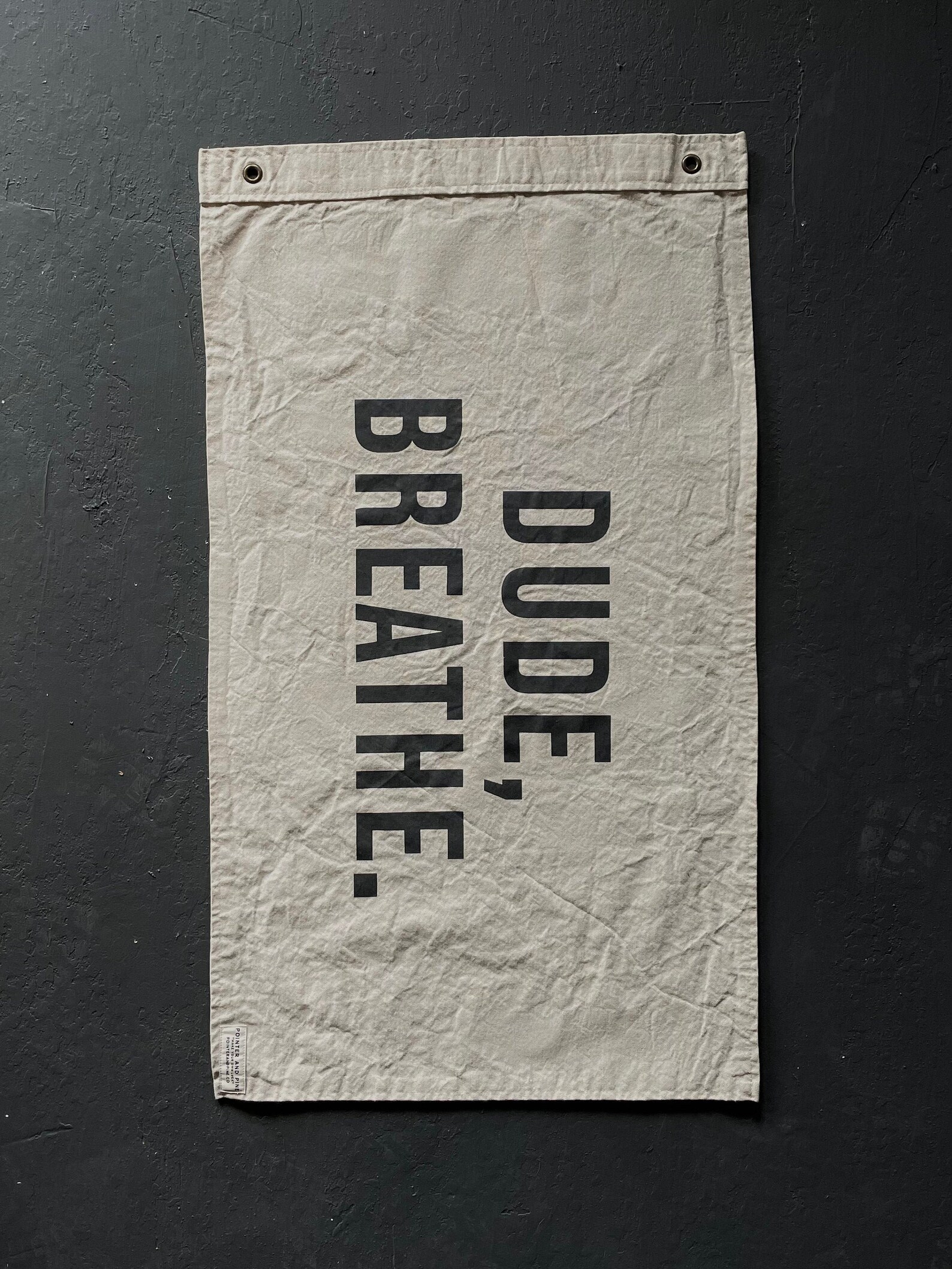Dude, Breathe Flag - Etsy