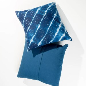Kantha Stitch Pillow Cover, Kantha Pillow Cover, Indigo Pillow Cover, Cotton Throw Pillow Cover, Cushion Cover, Home Decor
