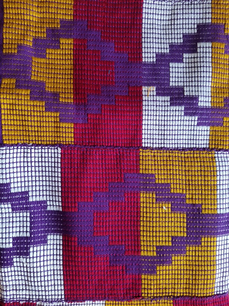 Original woven kente Ghanaian fabric African print Ankara Kente fabric