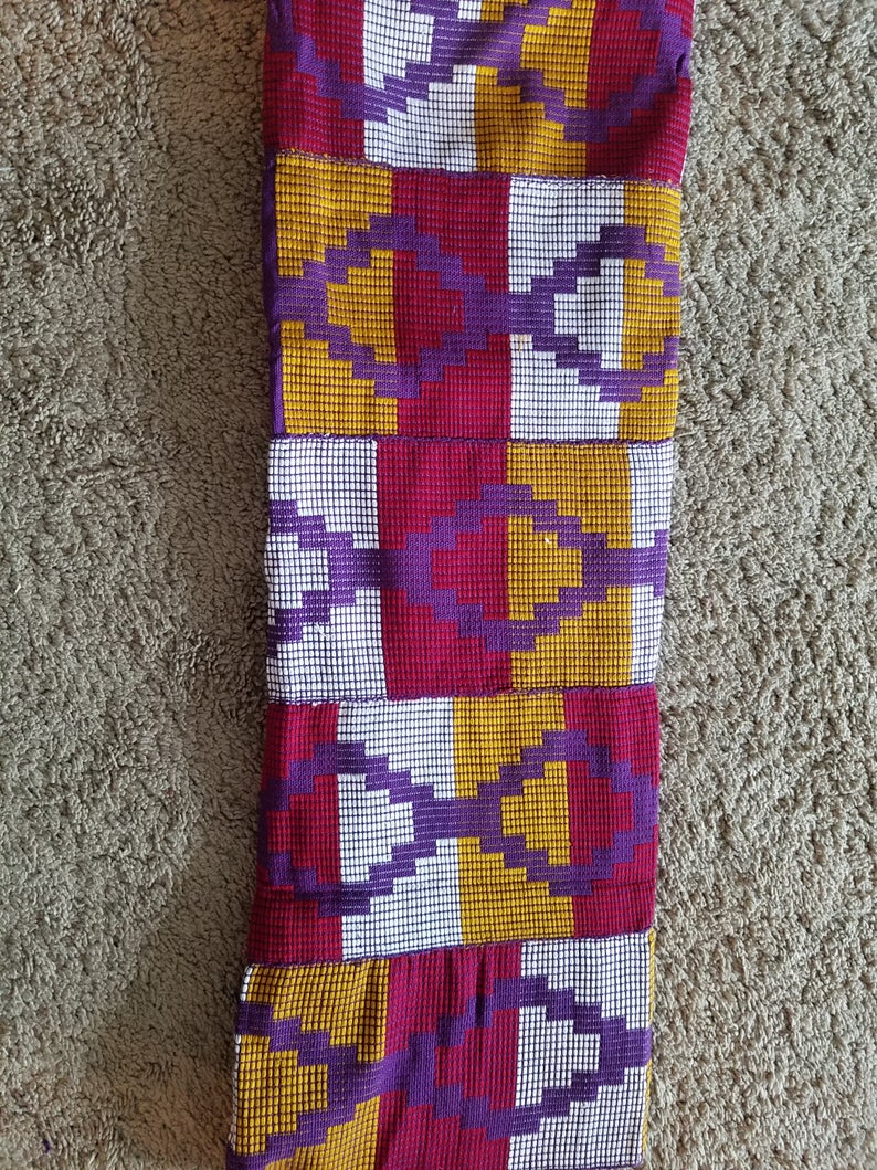 Original woven kente Ghanaian fabric African print Ankara Kente fabric