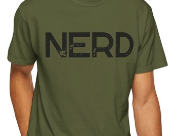 Funny Nerd T-Shirt: Comfort Colors Oversized Tee