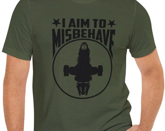 T-Shirt mit Glühwürmchen: I Aim To Misbehave, Malcolm Reynolds Tee