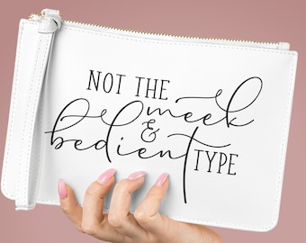 Pochette Outlander en cuir végétalien : cadeau Sassenach