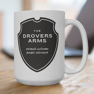 All Creatures Great and Small, The Drovers Arms Coffee Mug, James Herriot Books, Darrowby 2297,  Skeldale House, Mrs Hall, Siegfried Farnon