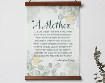 Washington Irving Quote Art Print - Mother's Day Gift