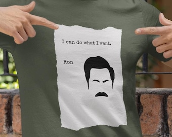 Ron Swanson Permit T-shirt: Funny Parks and Rec Fan Tee