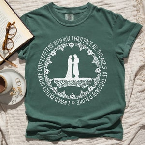 Koszulka Władca Pierścieni, Koszulka LOTR, Pomysł na prezent dla dziewczyny, Pomysł na romantyczny prezent, Koszulka dla miłośników książek, Oversize Comfort Colors, Koszulka walentynkowa